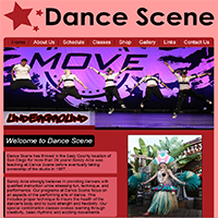 Dance Scene: Website for Dance Classes